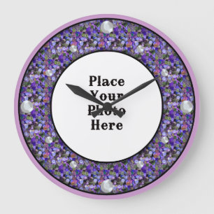 Knappar Ram din fotoväggsklocka Stor Klocka