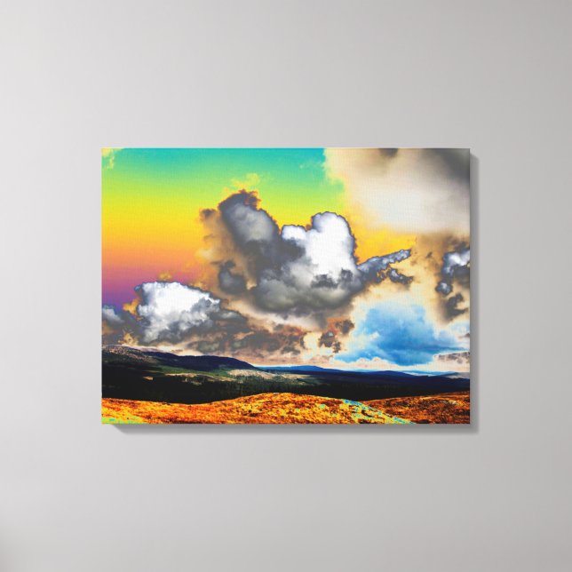 Knapparna för dromore Card Acrylic Print Canvastryck (Framsida)