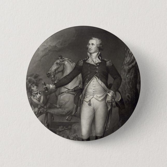 Knapparna "George Washington at Trenton" Knapp (Framsida)