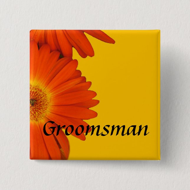 Knapparna orange gerbera daisy blommor. knapp (Framsida)