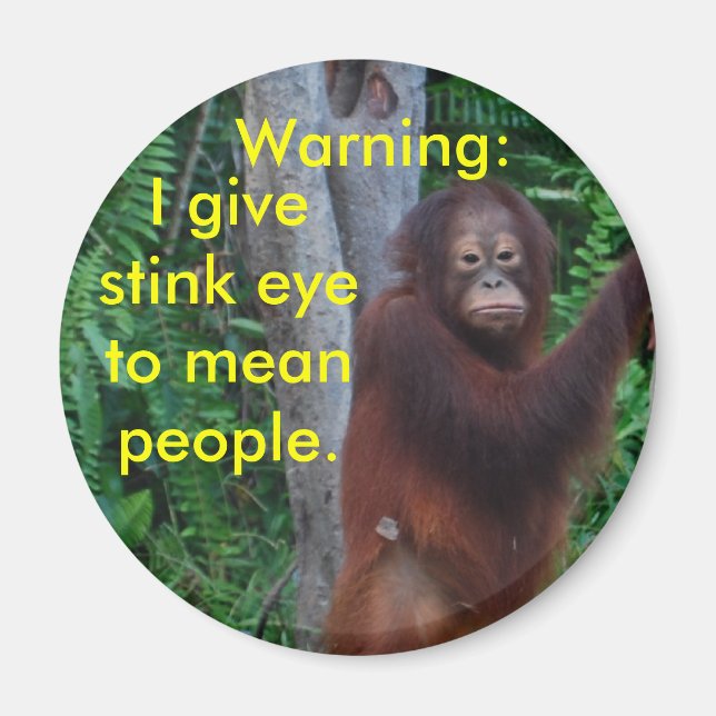 Knapparna Stink Öga Magnet (Framsidan)