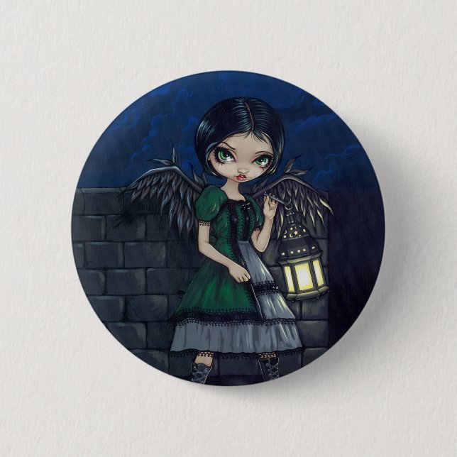 "Knäppas att tända långt" Knapp (Framsida)