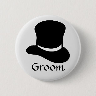 "Knäppas brudgummen" med top hat Knapp