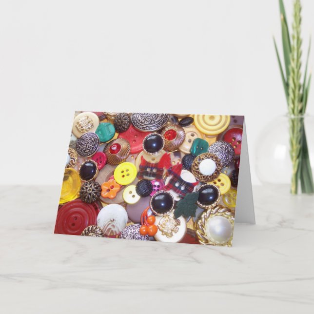 Knäppas Collage med plädScottiehundar Kort (Framsida)