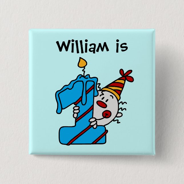 Knäppas den 1st födelsedagen för knapp (Framsida)