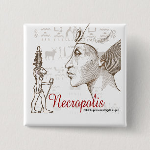 Knäppas den egyptiska staden för necropolisen av knapp