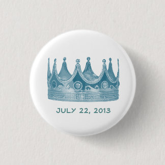 Knäppas den födda kronan för den kungliga babyen knapp