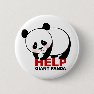 Knäppas den jätte- pandaen för hjälp knapp