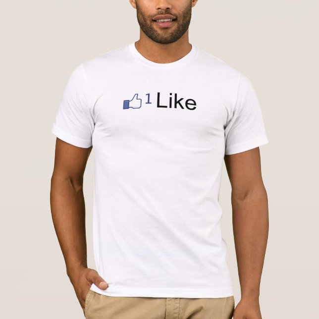 "Knäppas den något liknande" Facebook något Tee (Framsida)
