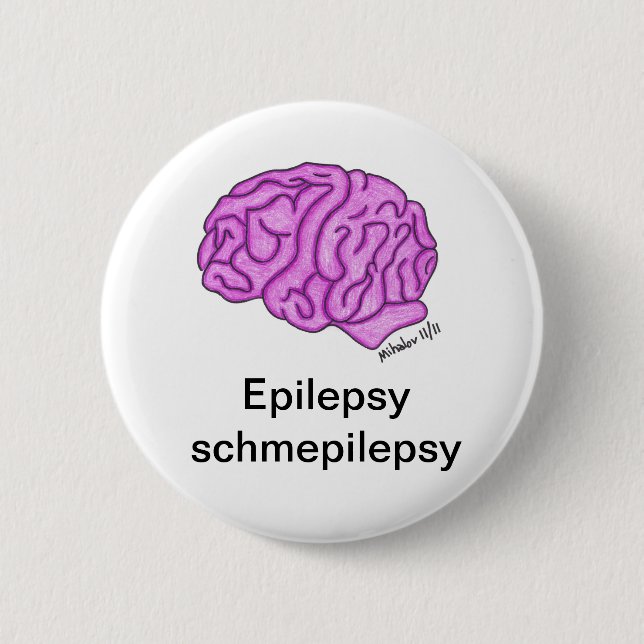 "Knäppas den schmepilepsy epilepsin" Knapp (Framsida)