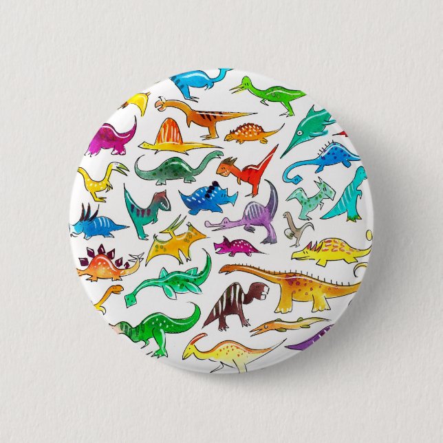 "Knäppas Dinosaurs för nybörjare emblem Knapp (Framsida)