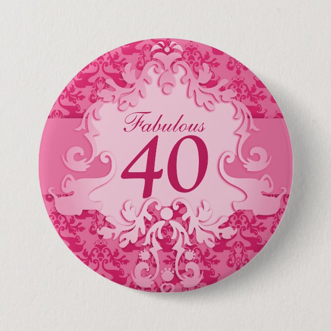 "Knäppas emblem sagolik 40" damastast Knapp (Framsida)