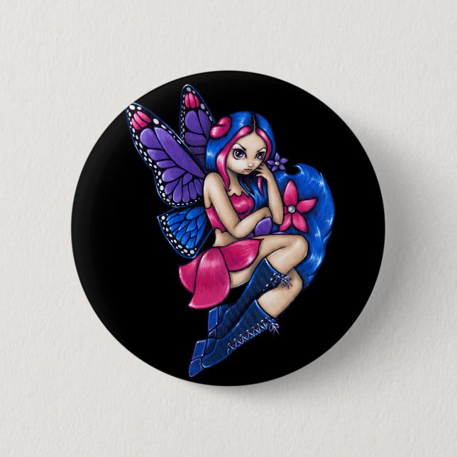 "Knäppas ett lite blygt" Knapp (Framsida)