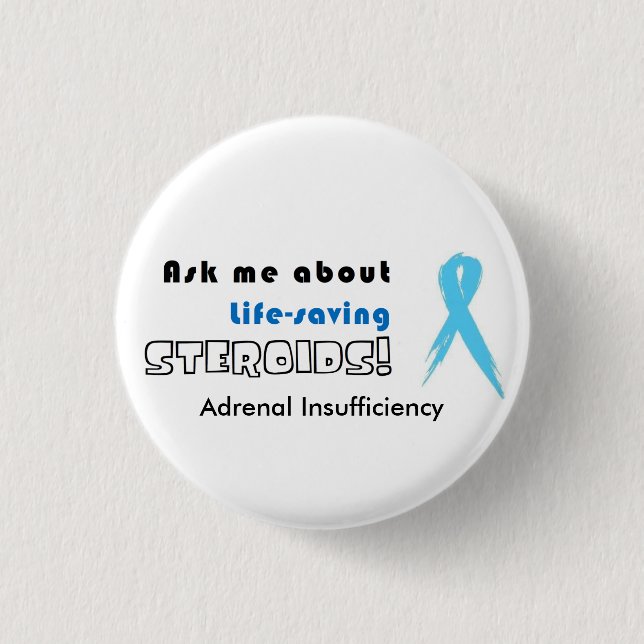 KNÄPPAS: Fråga mig om Liv-Besparingen steroider! Knapp (Framsida)