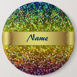 Knäppas grafiskt glitter knapp
