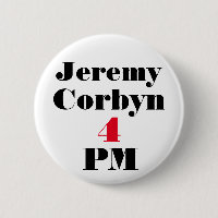 "Knäppas Jeremy Corbyn 4 PM" (premiärministern)