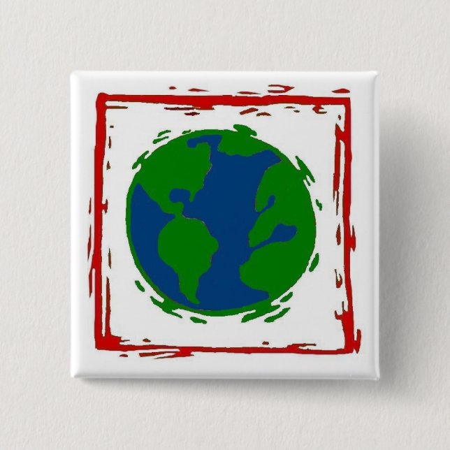 "Knäppas jorden" Knapp (Framsida)