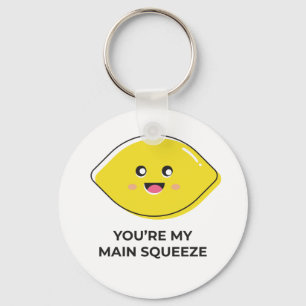 Knäppas Keychain den gulliga citrondesignen Nyckelring