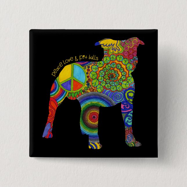 Knäppas konst för popet "för fredkärlek- & knapp (Framsida)
