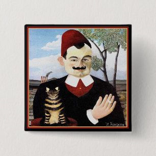 Knäppas: "Man & katt" vid Henri Rousseau Knapp