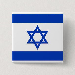 Knäppas med flagga av Israel Knapp
