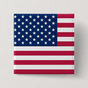 Knäppas med flagga av USA Knapp
