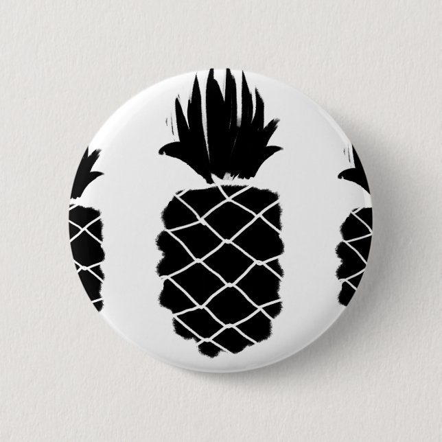 Knäppas med svart ananas knapp (Framsida)
