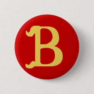 Knäppas Monogrammed med brev B Knapp