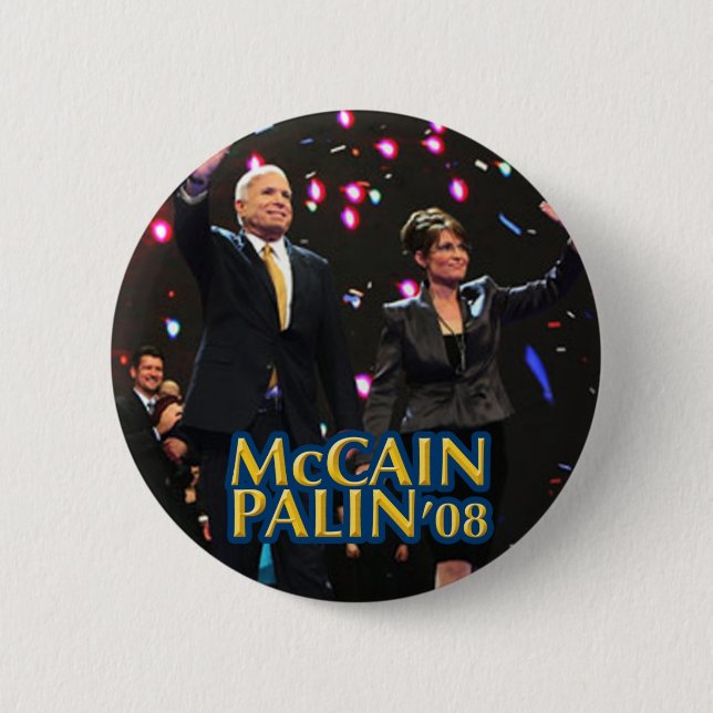 Knäppas Palin McCain Knapp (Framsida)