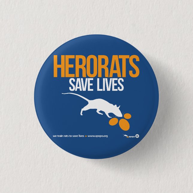 Knäppas punk sten för APOPO Knapp (Framsida)