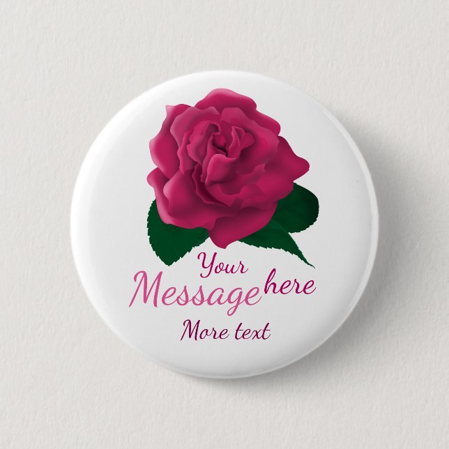 Knäppas rosa beställnings- text för blomman knapp (Framsida)