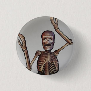 "Knäppas skelett-" Pinback Knapp