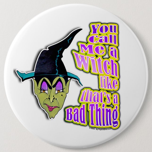 Knäppas stift - den Halloween häxan Knapp (Framsida)