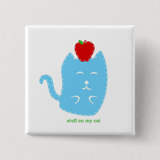 Knäppas - stoppa på min katt - katten med äpplet knapp