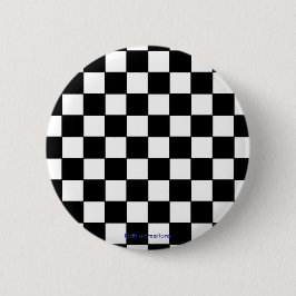 knäppas - svart- & vitcheckers knapp