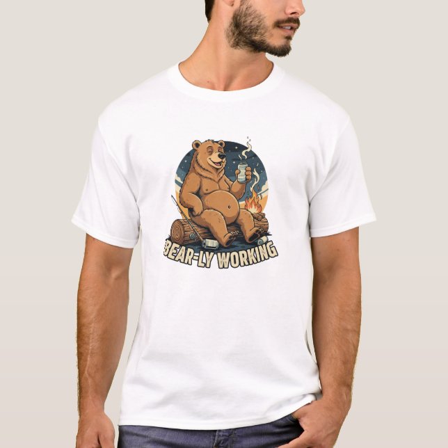 Knappast arbetande t shirt (Framsida)