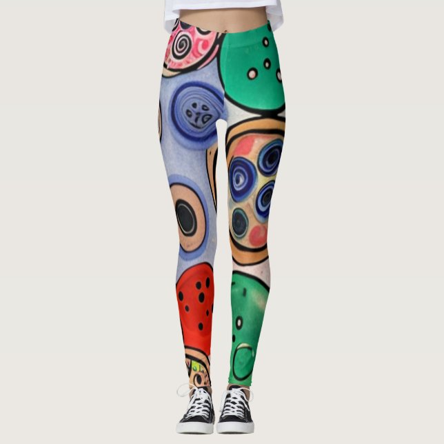 Knappbild Leggings (Framsida)