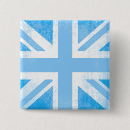 Knappbricka för unionens jack flagga i pojkblå nya knapp