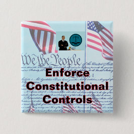 Knappen 2 tum fyrkant knapp