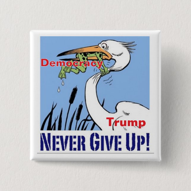 Knappen 2 tum fyrkant knapp (Framsida)