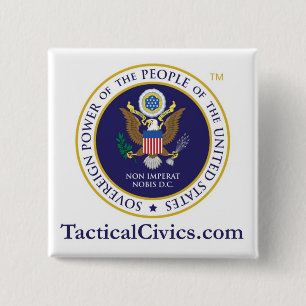 Knappen 2 x 2 tum taktiska Civics™ Knapp