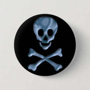 Knappen 3D SKULL Knapp