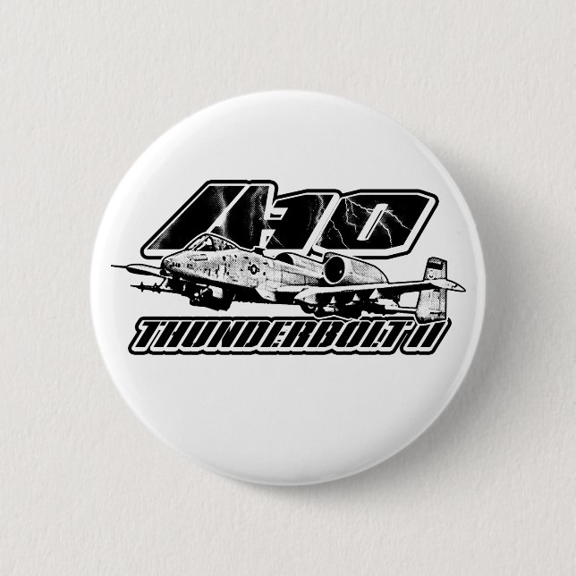 Knappen A-10 Thunderbolt II Pinback Knapp (Framsida)