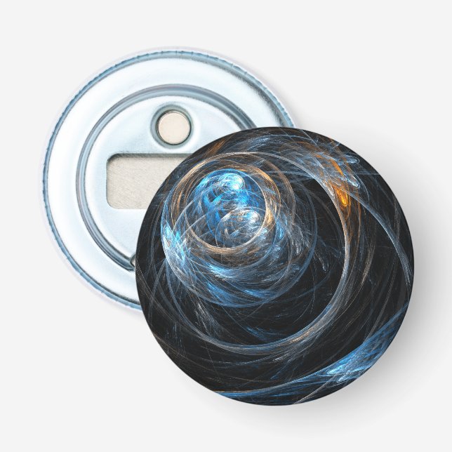 Knappen Abstrakt Flasköppnare (Framsidan)