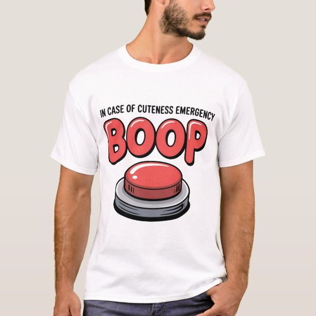 Knappen akut Boop T Shirt (Framsida)