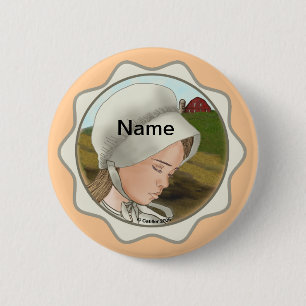 Knappen Amish Girl Bonnet pin Knapp