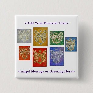 Knappen Angel Färg Series Customized Message Knapp