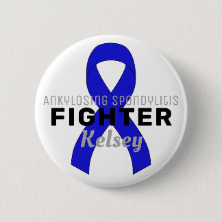 Knappen Ankylosing Spondylitis Ribbon White Knapp