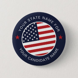 Knappen Anpassad amerikansk valpolitik i Kampanj Knapp