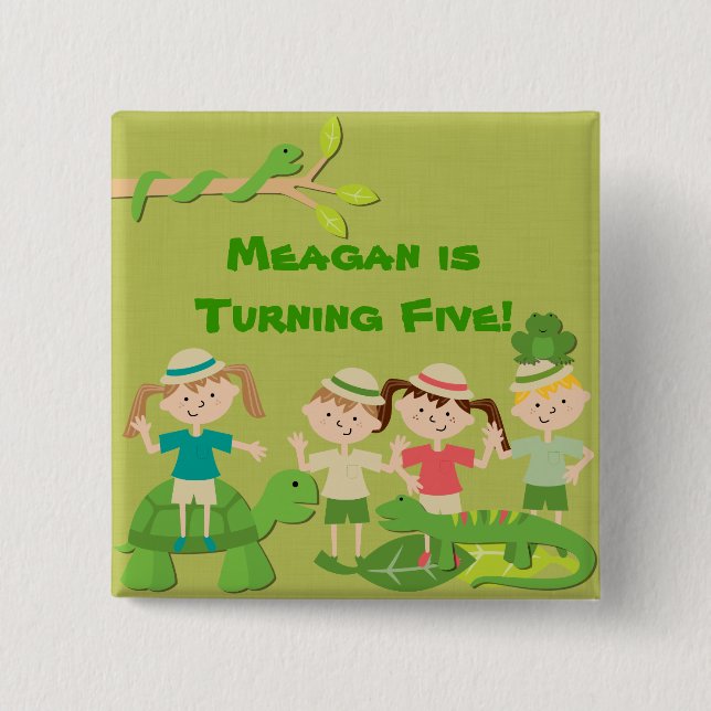 Knappen Anpassad Safari Knapp (Framsida)